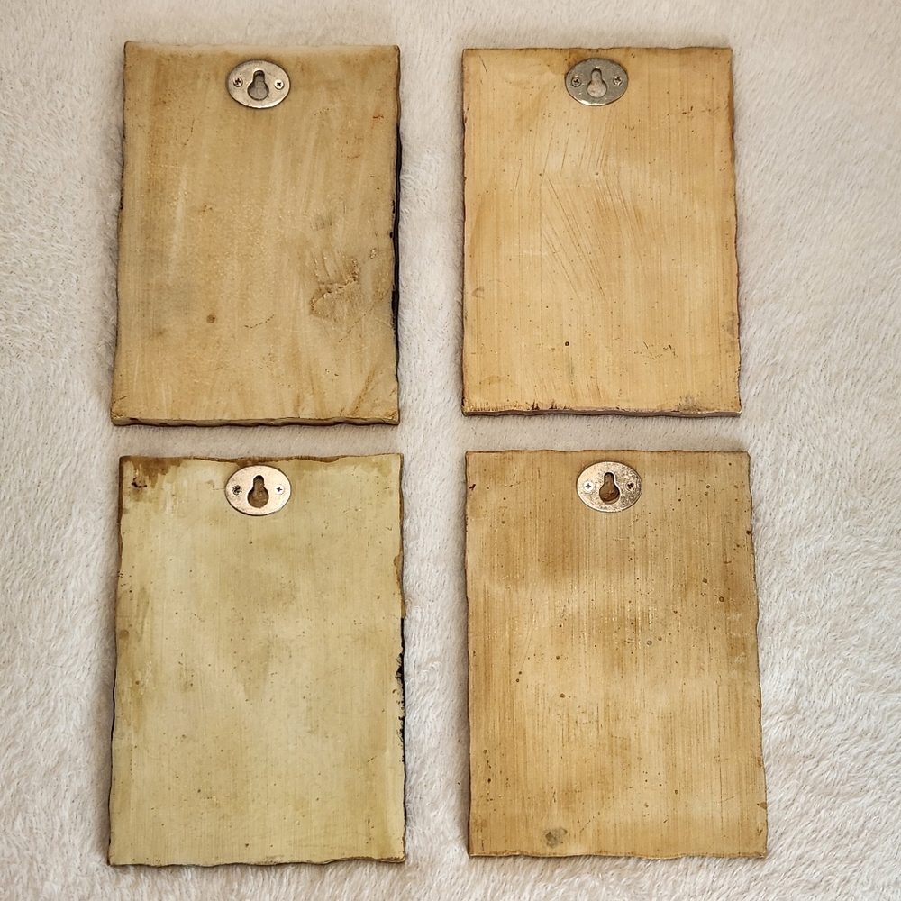 🍷Kate McRostie 3D Resin French Storefront Wall Plaques Set Of 4 4.25" x 6" - Picture 3 of 10